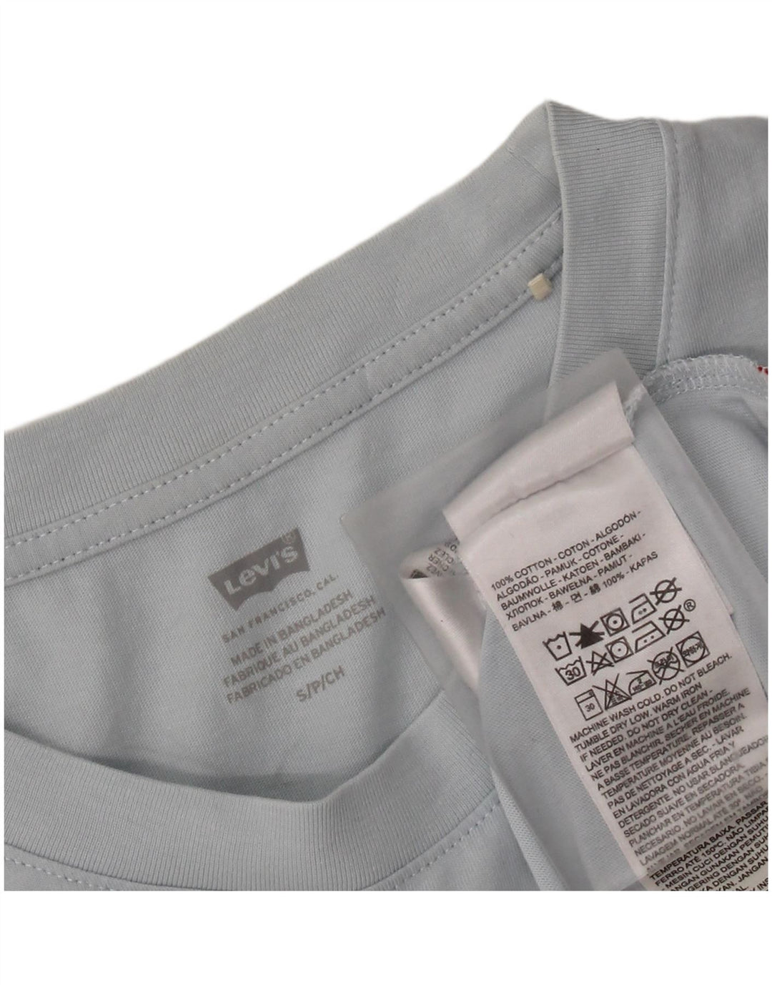 Damska koszulka oversize z grafiką LEVI'S Top UK 10 Small Blue Colourblock