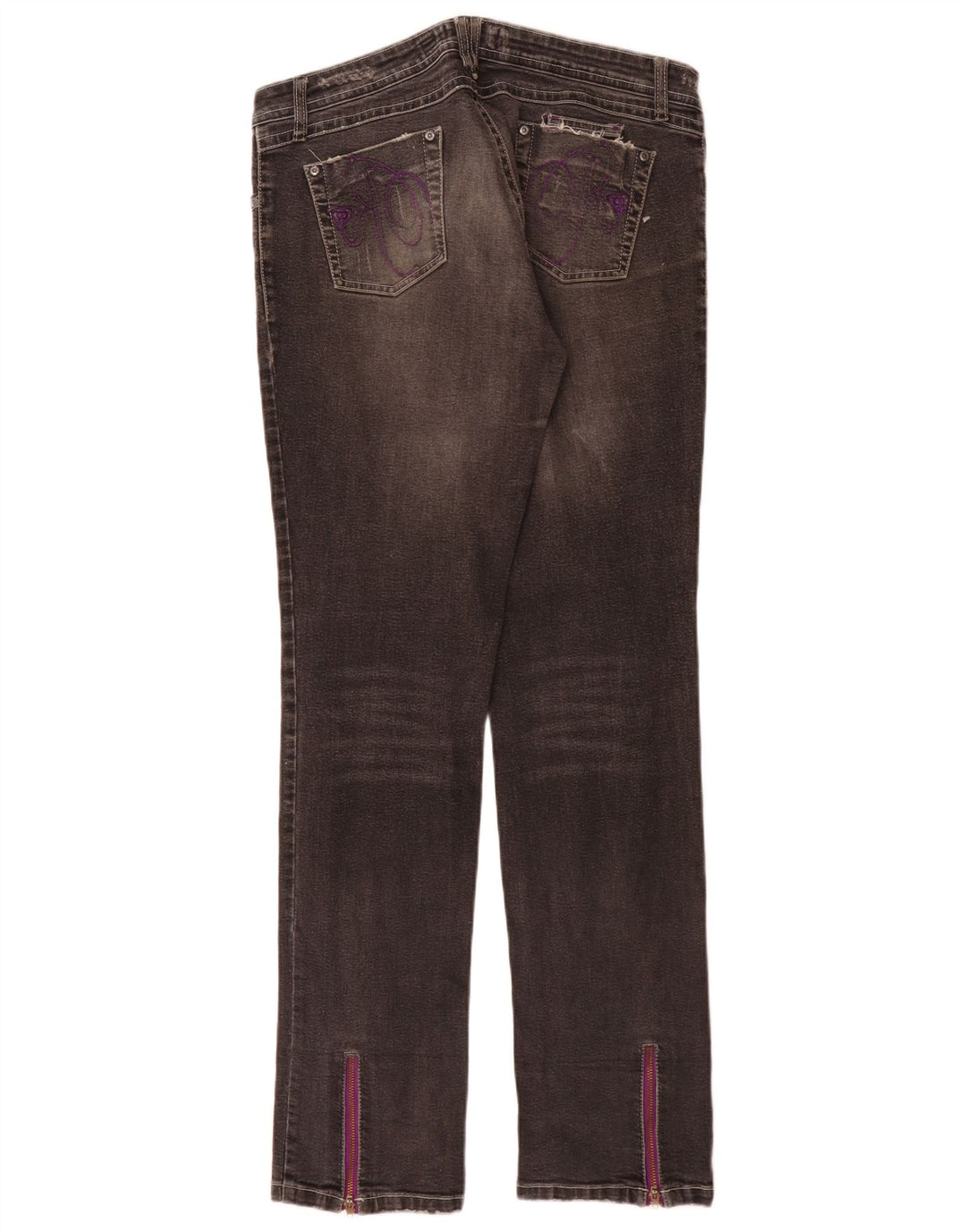 Damskie jeansy Roxy Graphic Slim W32 L32 Szara bawełna