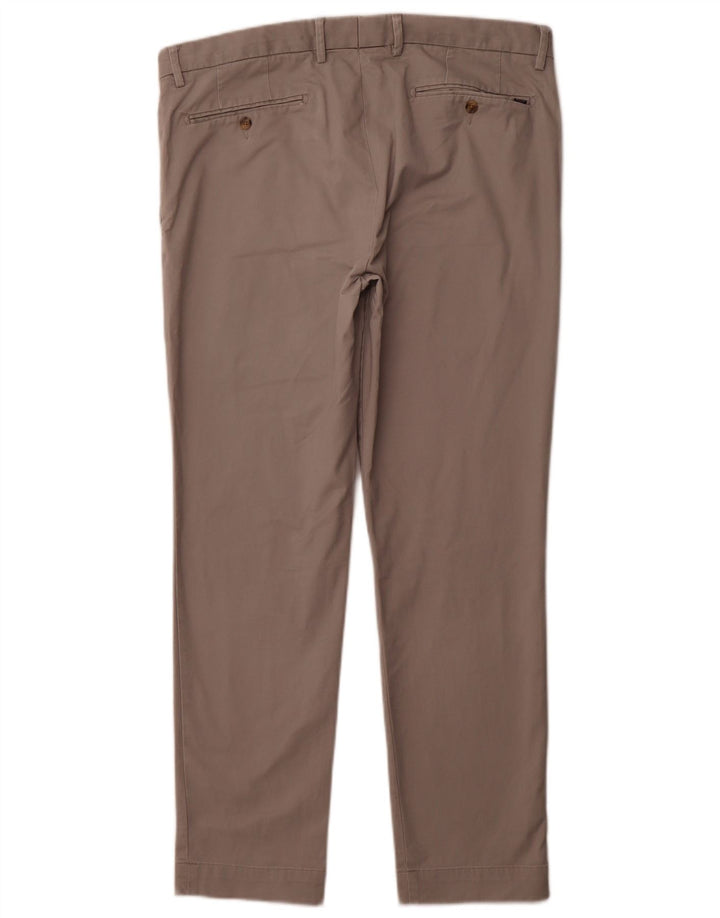 POLO RALPH LAUREN Męskie spodnie garniturowe slim fit W36 L30 Szara bawełna