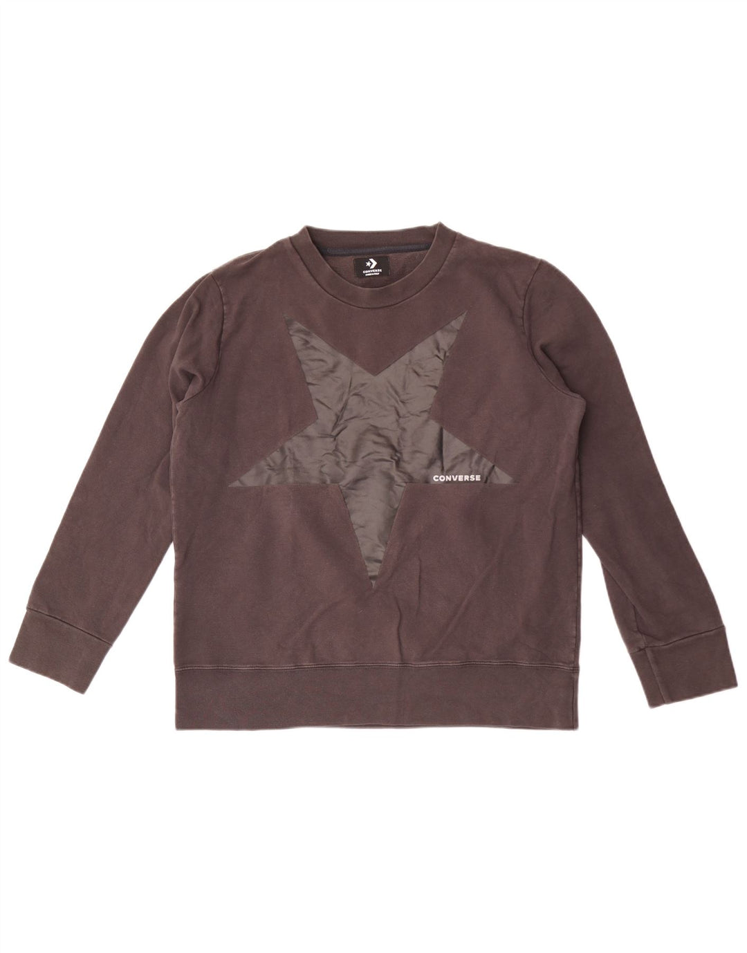 Damska bluza Converse Graphic Jumper UK 16, duża, szara bawełna