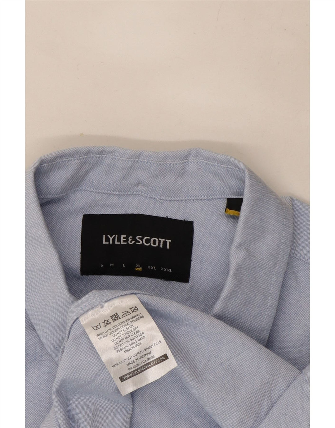 Koszula męska LYLE & SCOTT XL, niebieska, bawełniana