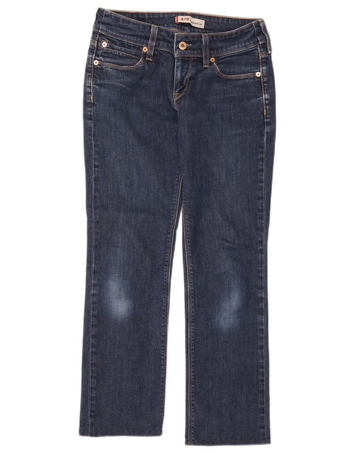 Damskie jeansy Levi's 470 Straight W26 L26 Niebieskie