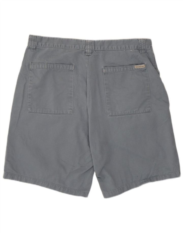 Męskie spodenki Chino Calvin Klein W34, duże, szare, bawełniane