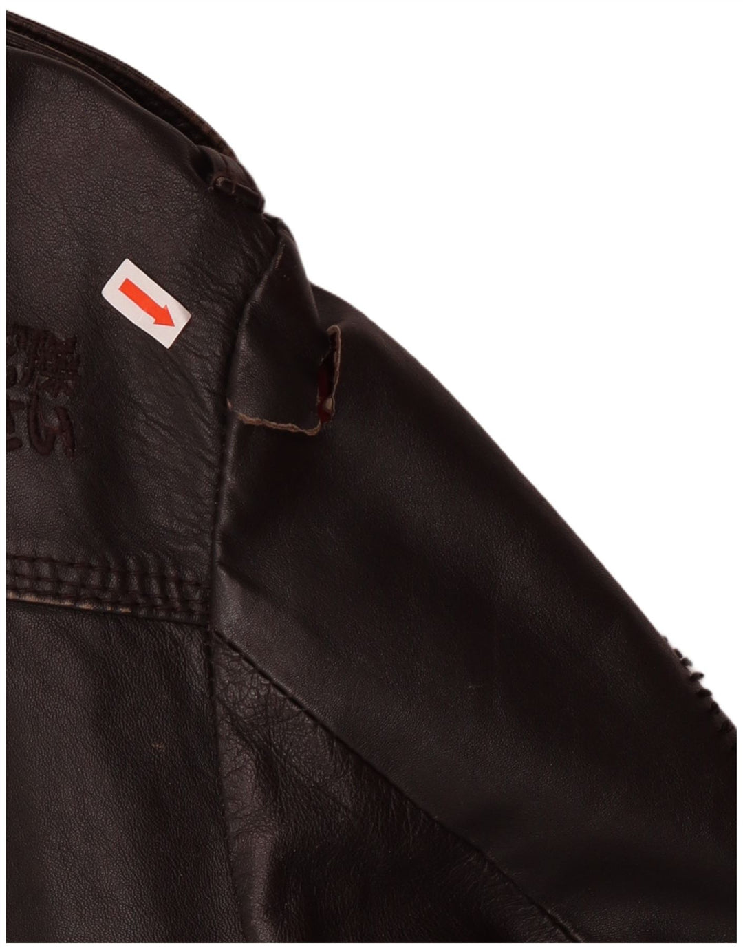 Męska skórzana kurtka wojskowa Superdry UK 40, duża brązowa skóra