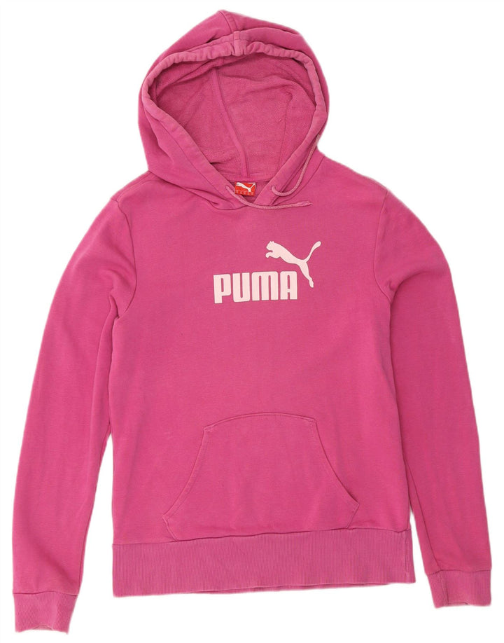 Damska bluza z kapturem Puma Graphic UK 12, średni róż