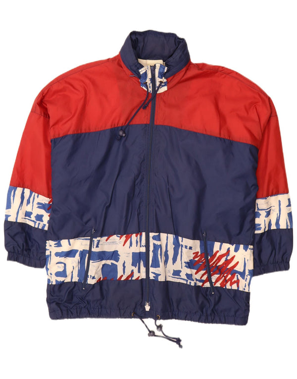 Męska kurtka przeciwdeszczowa Vintage UK 42 XL w kolorze granatowym