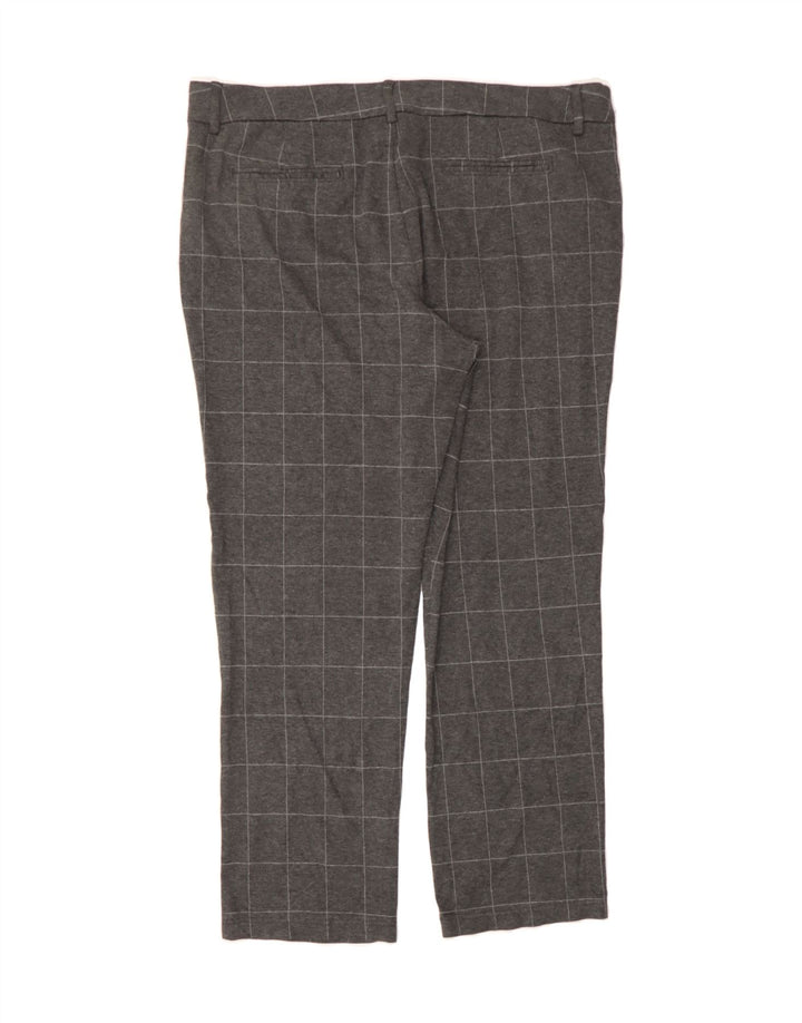 LEE Womens Straight Casual Trousers W42 L30 Grey Check Vintage Lee and Second-Hand Lee from Messina Hembry 
