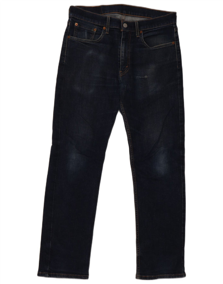Męskie dżinsy Levi's 514 Straight W32 L30 Granatowa bawełna