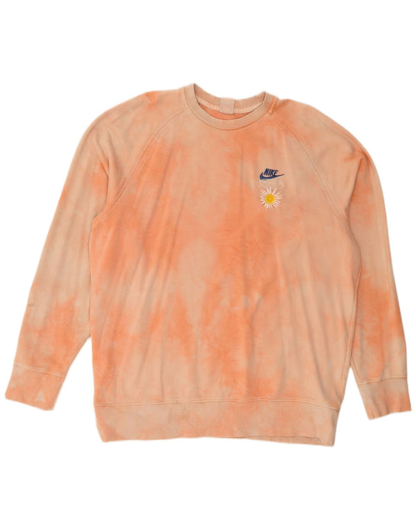 Męska bluza z grafiką Nike XL, bawełniana, w kolorze pomarańczowym Tie Dye