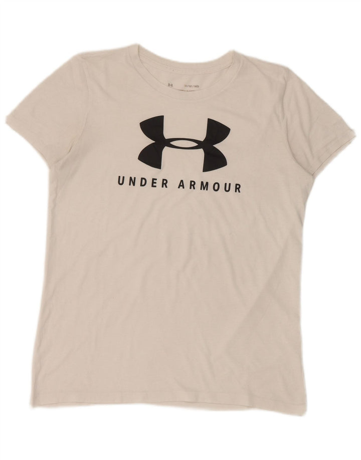 Męski T-shirt z grafiką Under Armour, średni biały