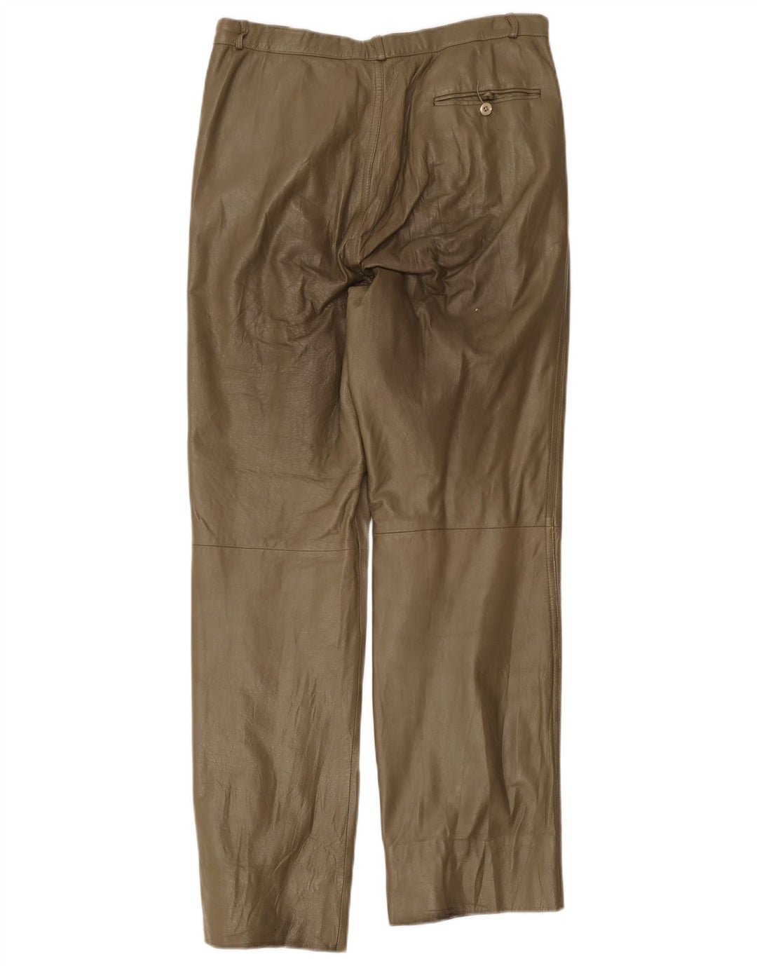 Proste skórzane spodnie damskie Sperry W32 L29 Khaki