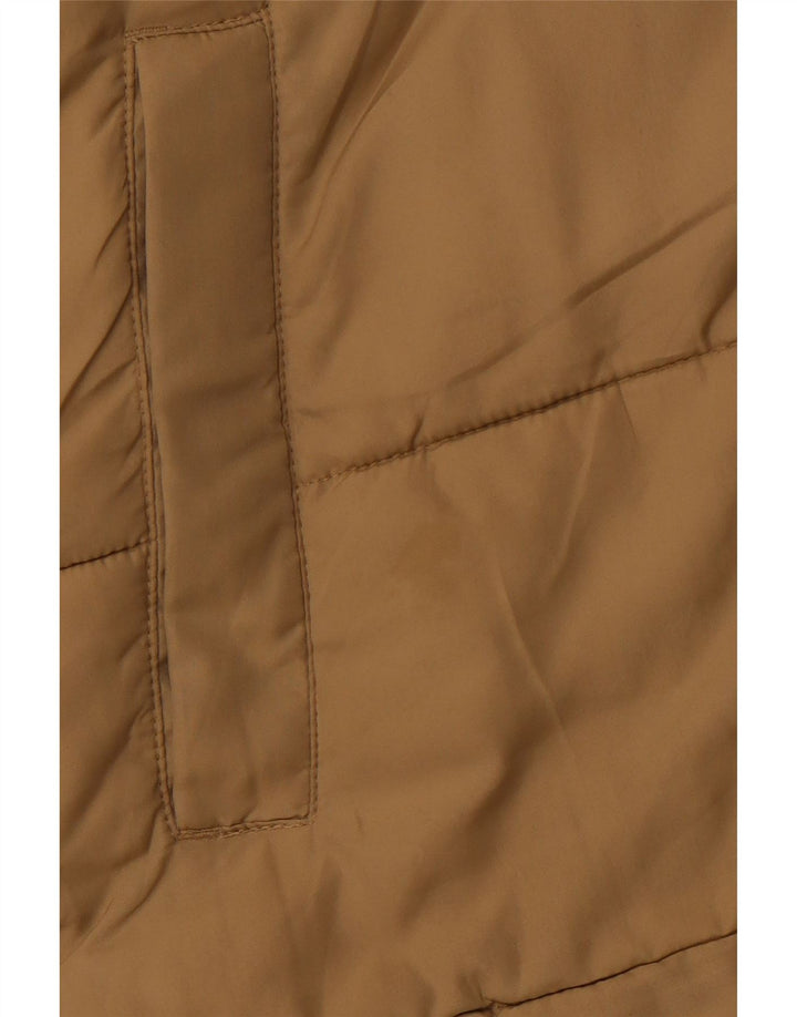 Męska ocieplana kurtka z kapturem Jack & Jones UK 42 XL, beżowy poliester