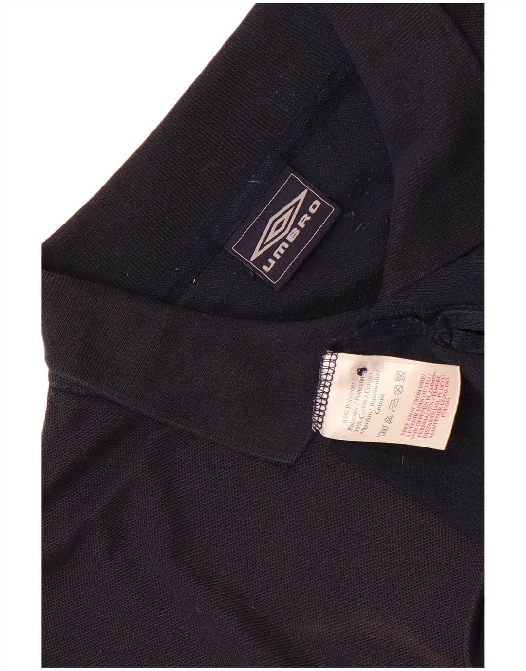 Męska koszulka polo Umbro XL granatowa, poliestrowa