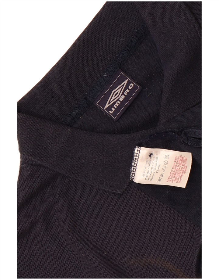 Męska koszulka polo Umbro XL granatowa, poliestrowa