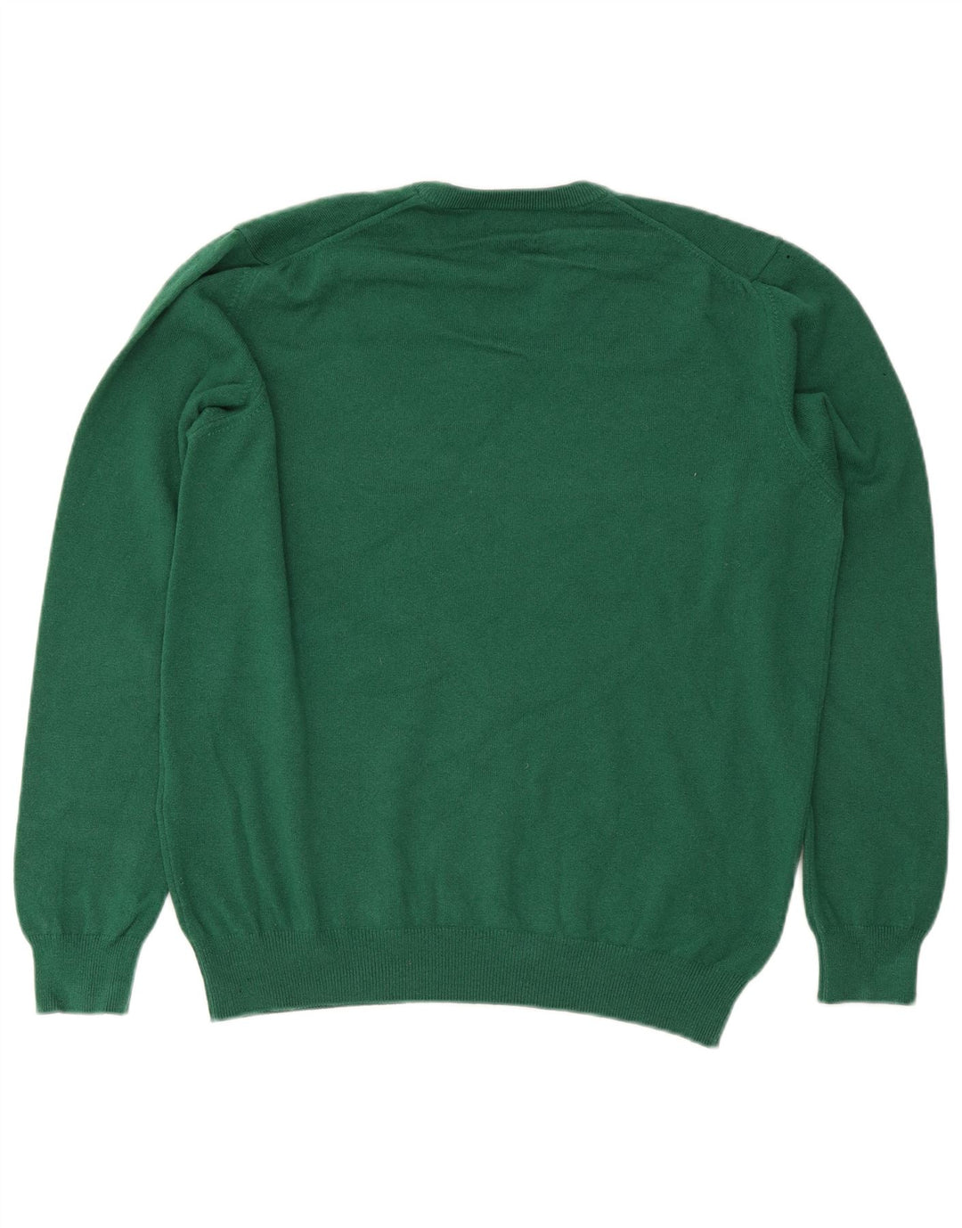 Męski sweter Gant z dekoltem w kształcie litery V, XL, zielona wełna