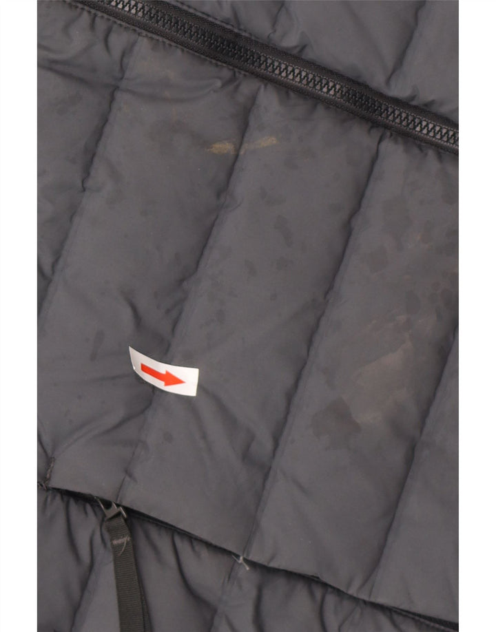 Męska ocieplana kurtka z kapturem ADIDAS UK 38, średni szary poliester