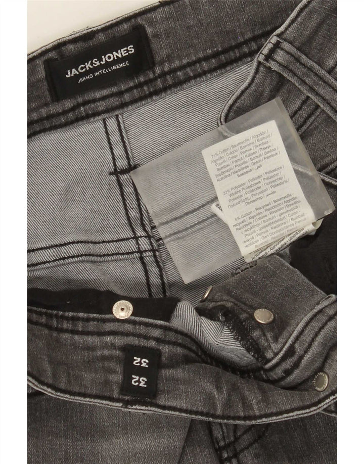 Męskie jeansy typu slim Jack & Jones W32 L32 Szara bawełna