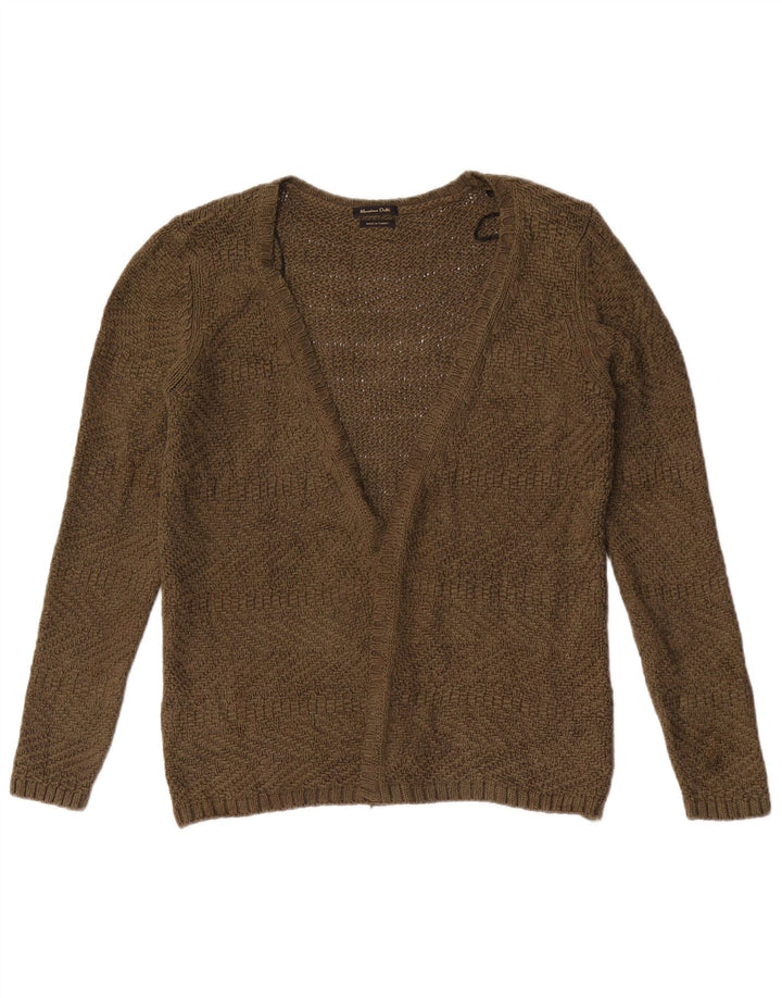 Sweter damski Massimo Dutti z otwartym kardiganem UK 12 Medium Khaki