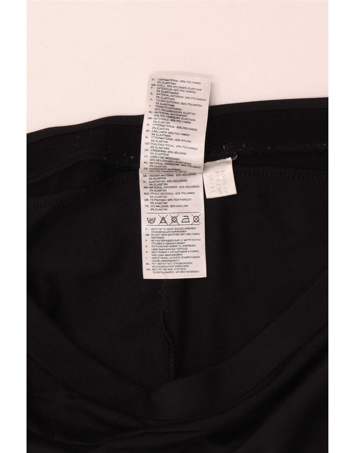 Damskie spodnie dresowe Adidas Capri UK 12 Średni czarny nylon