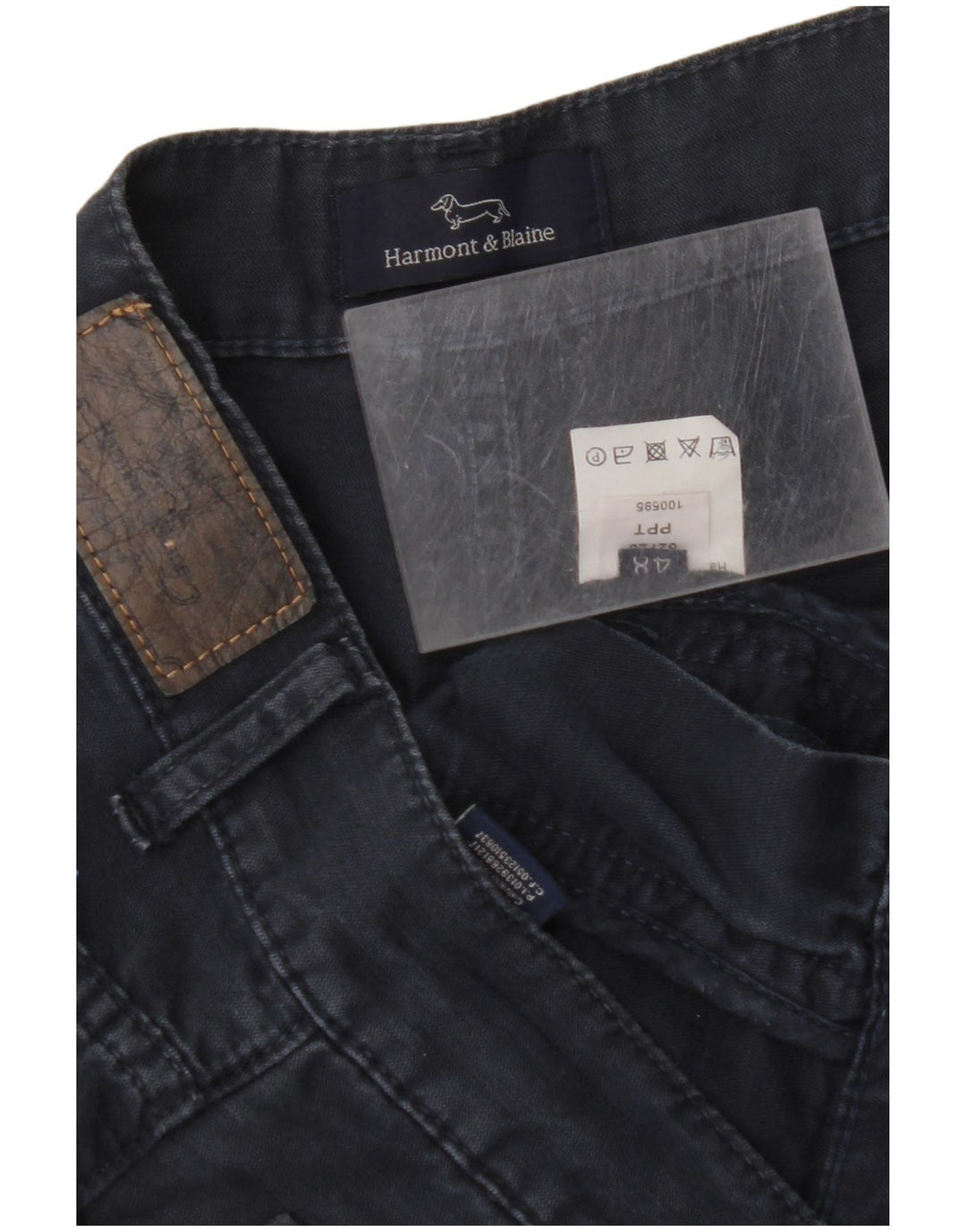 Męskie spodnie codzienne HARMONT & BLAINE IT 48 Medium W32 L30 Granatowe