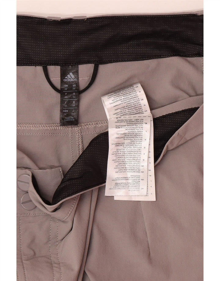 Męskie spodenki codzienne ADIDAS W38 XL Szary nylon