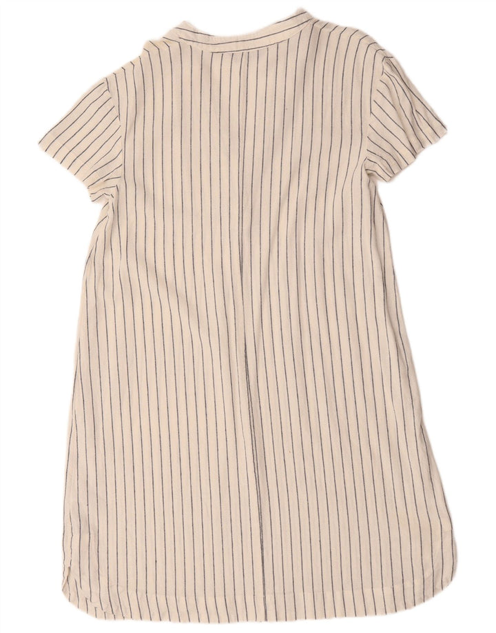 Marks & Spencer Damska sukienka oversize typu shift UK 10 w małe białe paski