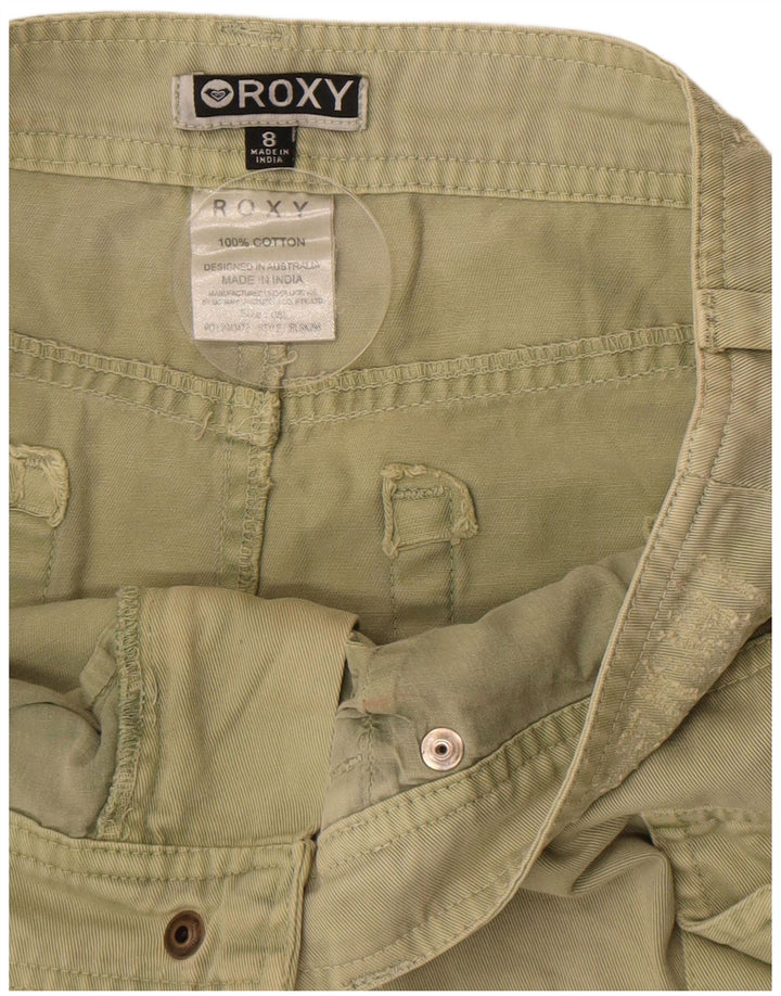 Damska spódnica mini cargo Roxy w trudnej sytuacji UK 8 Small W29 Khaki Cotton