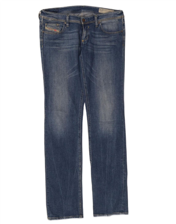 Damskie jeansy Diesel Lowky Regular Slim Straight W29 L34 Niebieskie bawełniane
