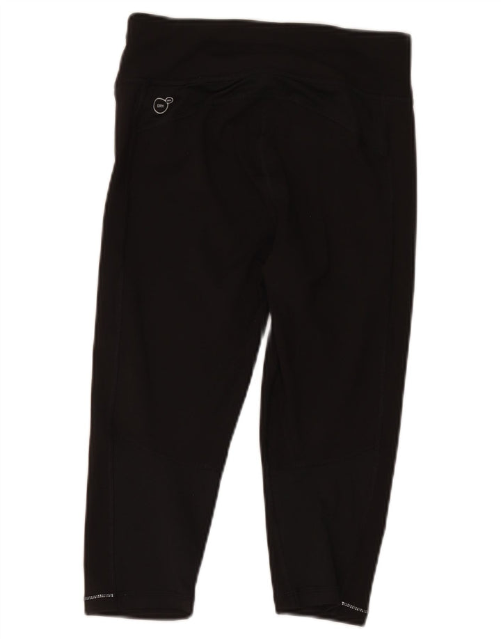 Damskie spodnie dresowe Puma Capri UK 10, małe, czarne, poliestrowe