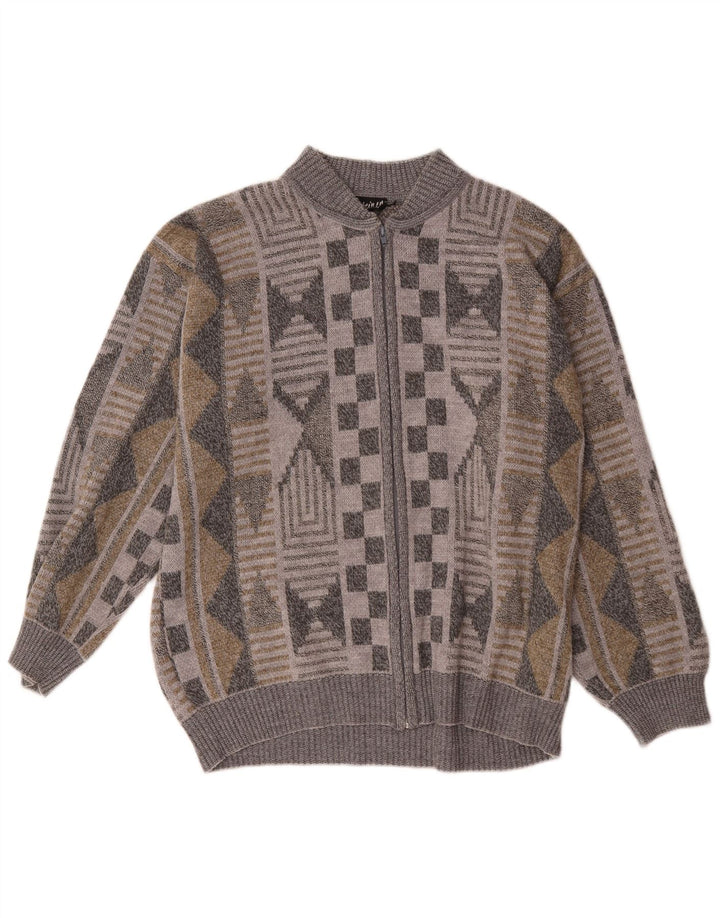 Męski sweter Steiner XL, wielokolorowy, geometryczny