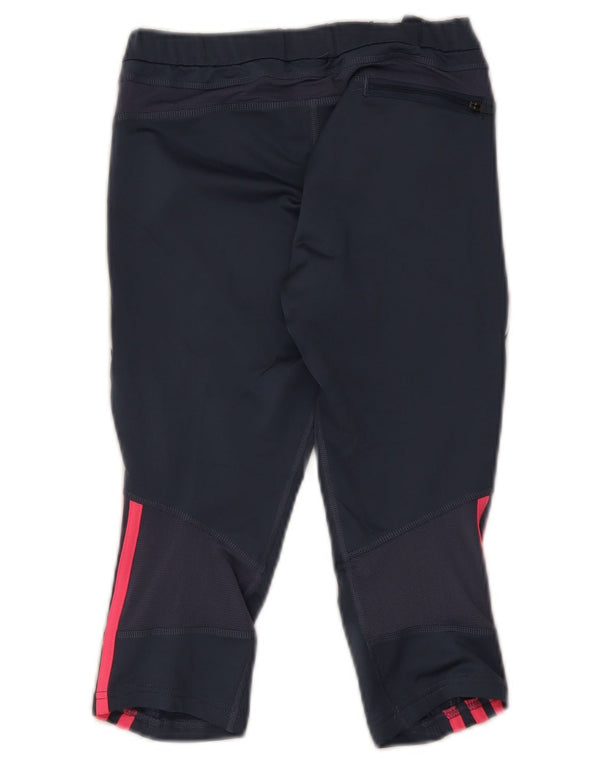 Damskie legginsy Adidas Response Capri UK 12, średni granatowy poliester