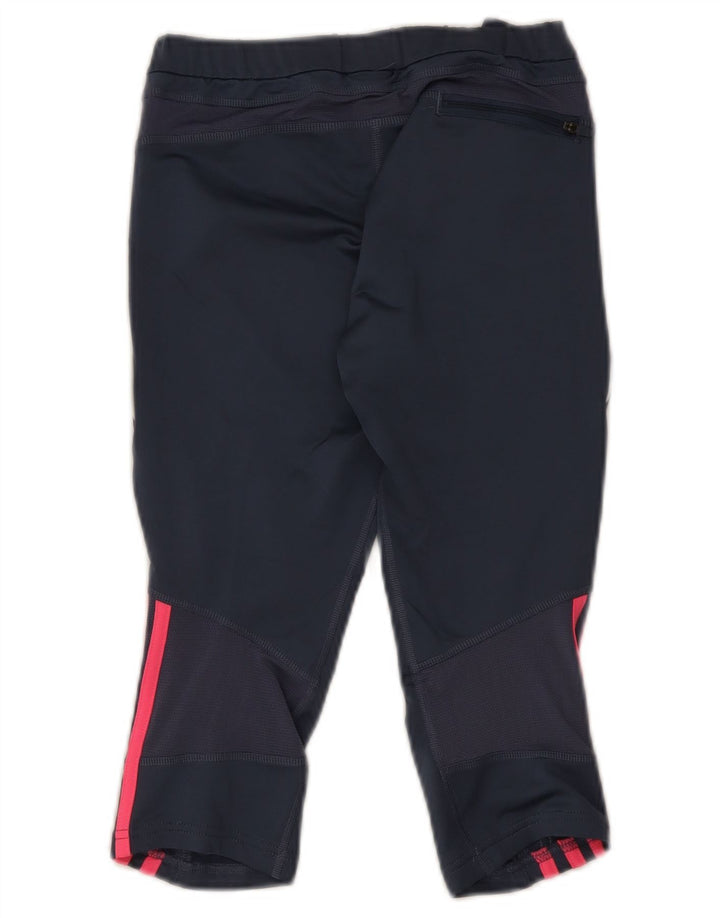 Damskie legginsy Adidas Response Capri UK 12, średni granatowy poliester