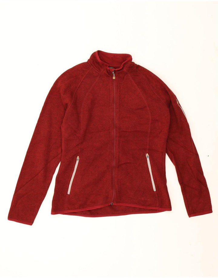 Damska kurtka dresowa Eddie Bauer UK 18 XL, czerwony, nakrapiany poliester