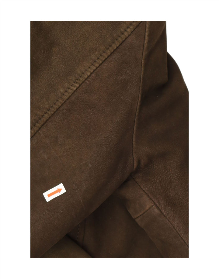 Zamszowa kurtka męska Scotch & Soda UK 40, duża, ze skóry khaki