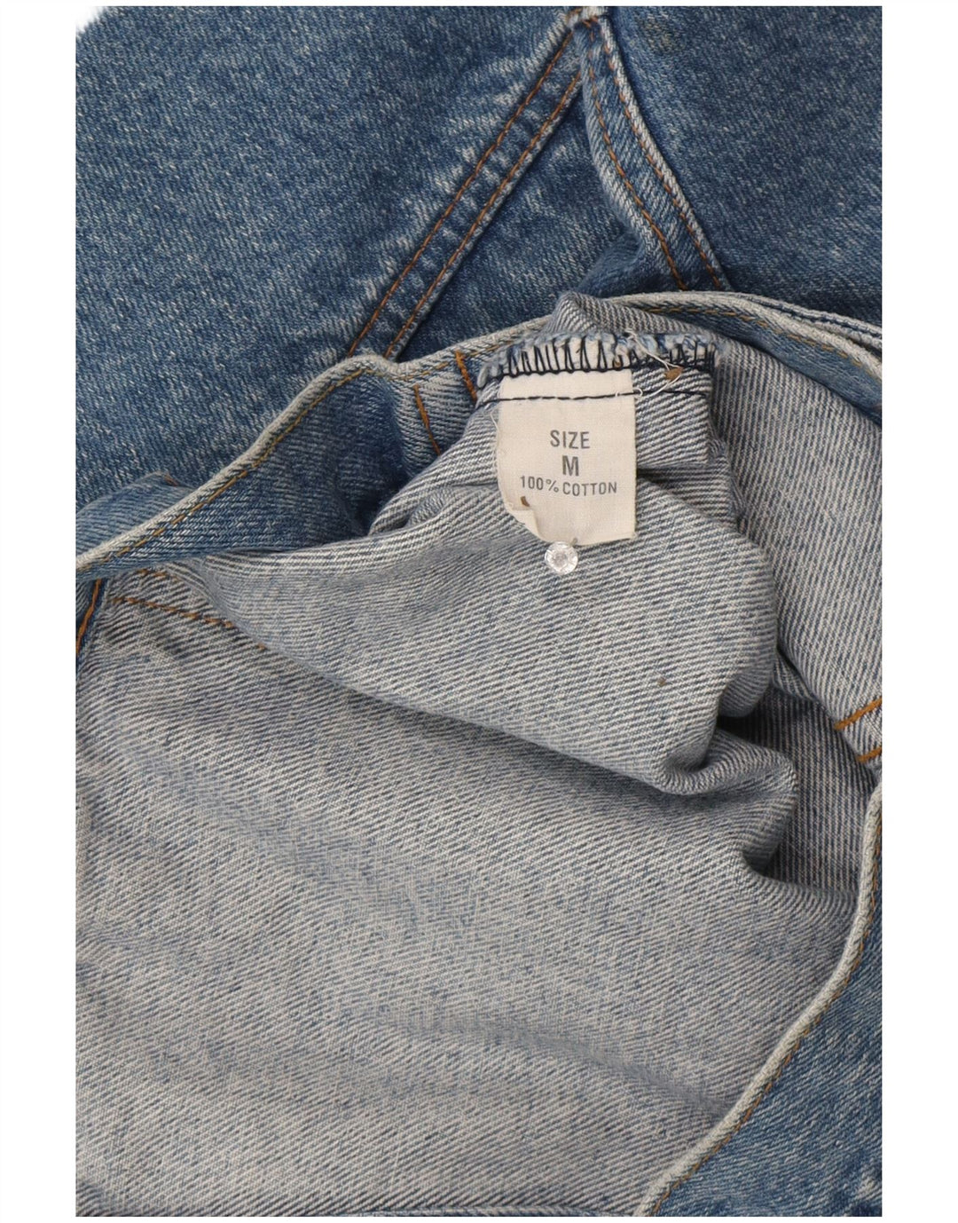 Vintage damska kurtka dżinsowa oversize UK 14, średnia niebieska bawełna