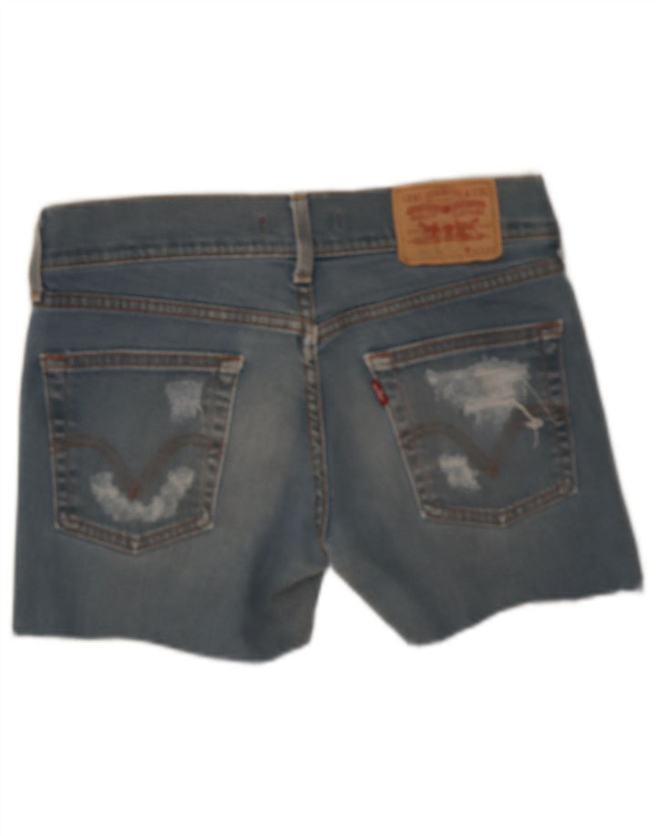 Damskie spodenki jeansowe Levi's 559 w trudnej sytuacji W32, duże, niebieskie, bawełniane