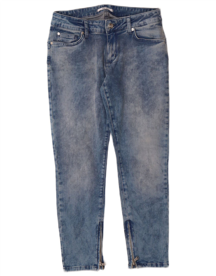 Liu Jo Damskie jeansy Acid Wash Slim W30 L25 Niebieska bawełna