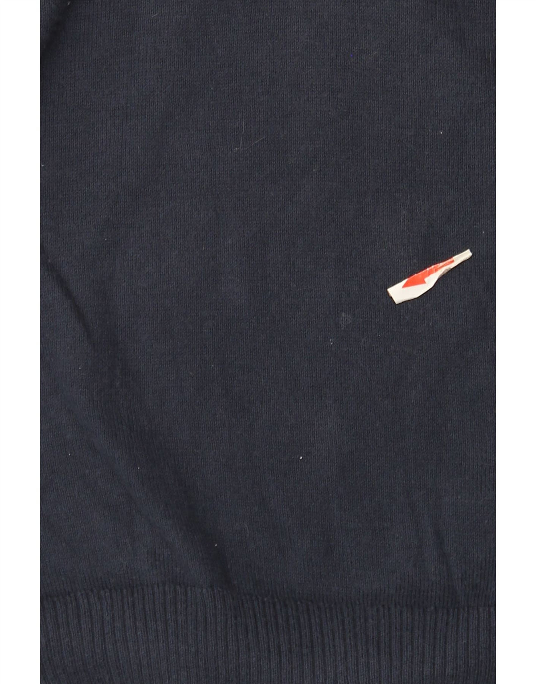 Męski sweter Penguin z dekoltem w kształcie litery V, duży, granatowy, bawełniany