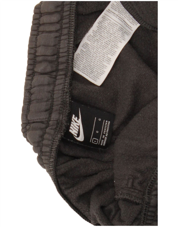 Męskie spodnie dresowe Nike Graphic, duże, szare, bawełniane