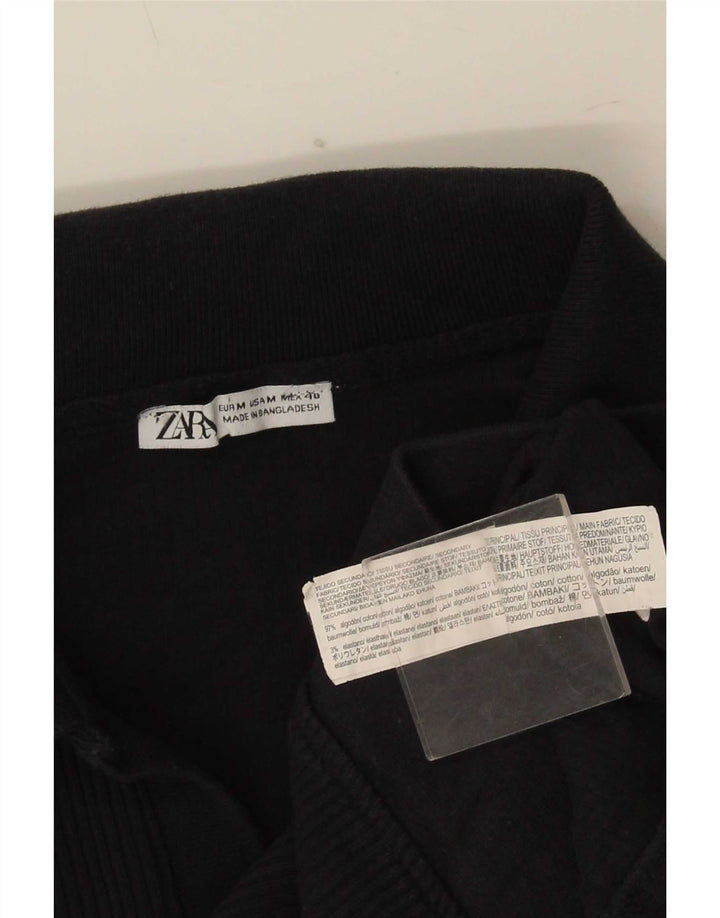 Męska koszulka polo Zara, średnia, granatowa, bawełniana