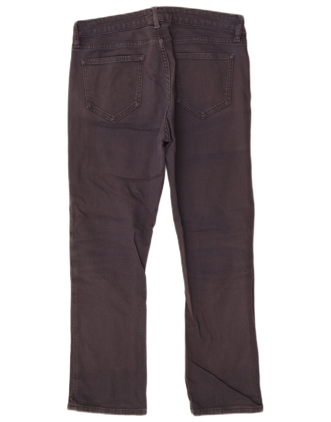 Damskie jeansy przycięte Fat Face UK 10 Small W28 L23 Szara bawełna