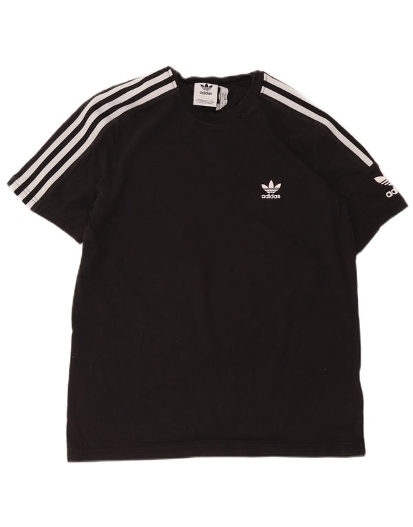 Adidas Męski T-shirt Top Średni Czarny Bawełniany