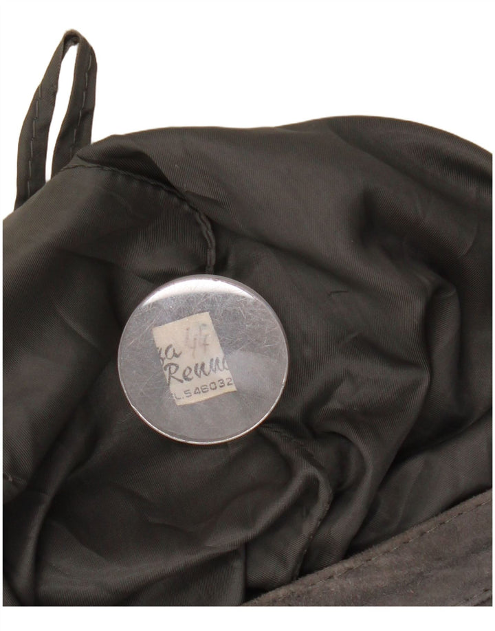 Damska zamszowa spódnica VINTAGE IT 44 W27 L26 Szara