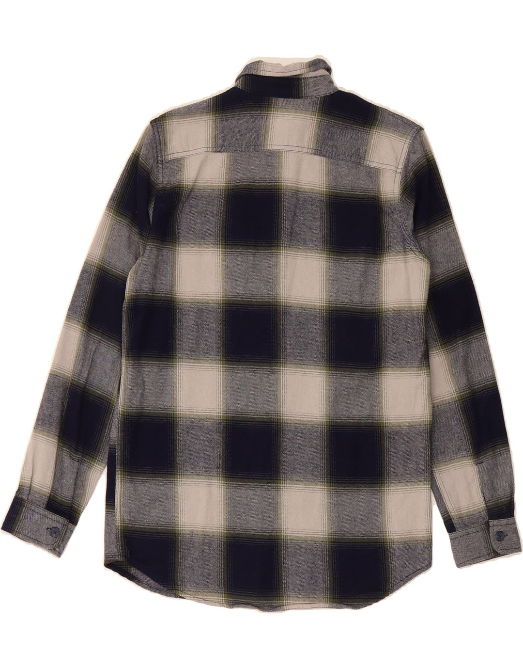 GAP Boys Flannel Shirt 15-16 Years  2XL Grey Check Cotton Vintage Gap and Second-Hand Gap from Messina Hembry 