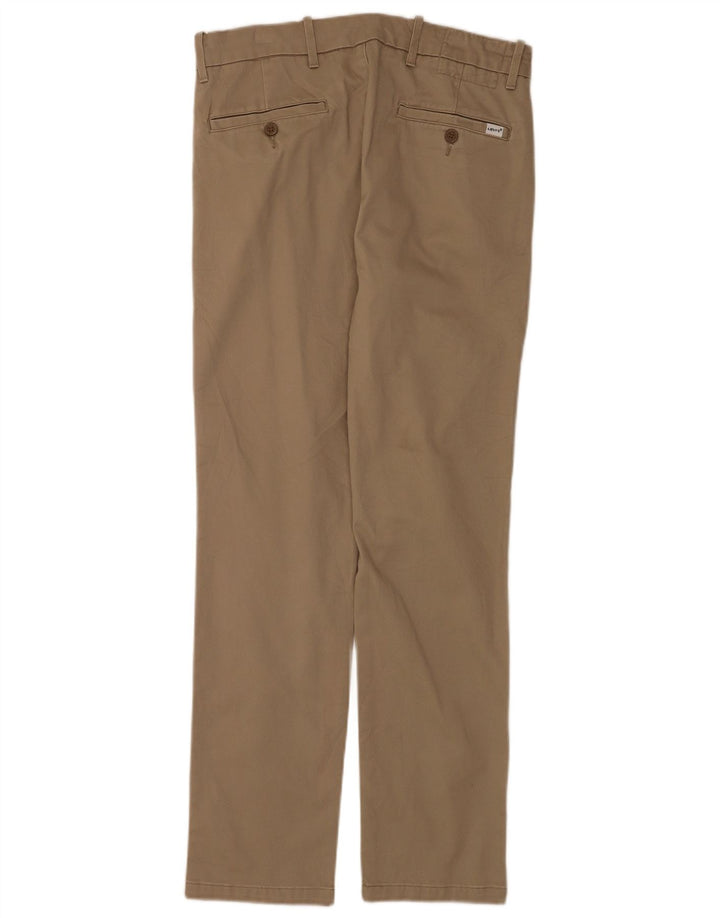 Męskie spodnie typu slim chino Levi's W30 L32 beżowa bawełna