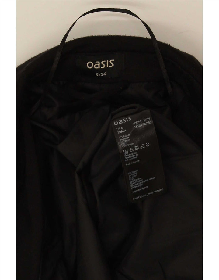 Damska otwarta marynarka Oasis UK 8, mała, czarna, poliester
