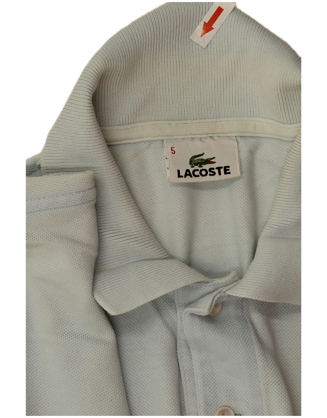 Męska koszulka polo Lacoste, rozmiar 5, duża, niebieska, bawełniana