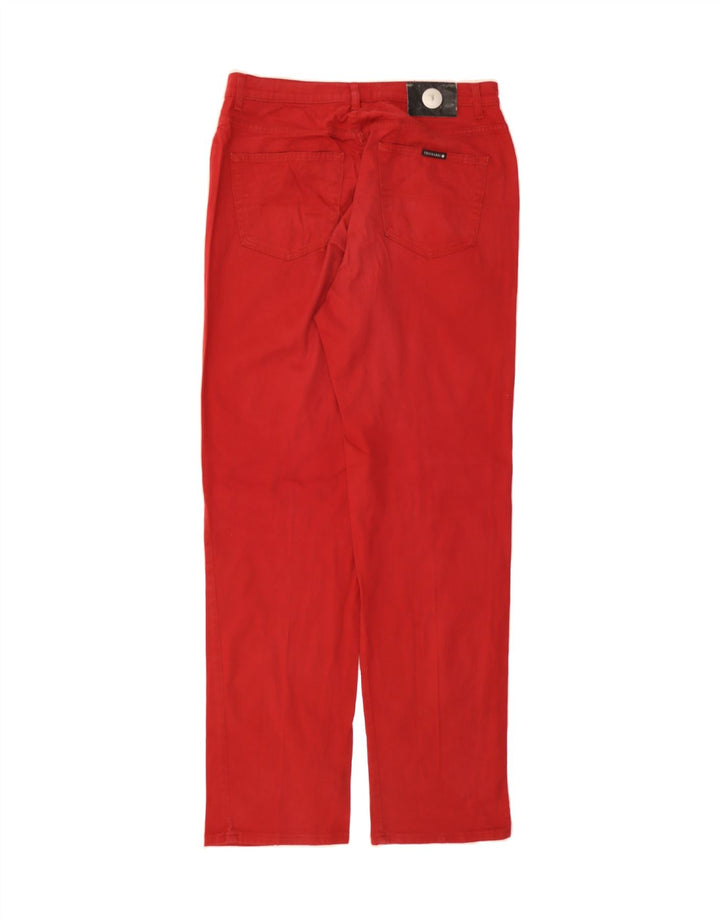 TRUSSARDI Mens Straight Jeans W35 L34 Red Cotton Vintage Trussardi and Second-Hand Trussardi from Messina Hembry 