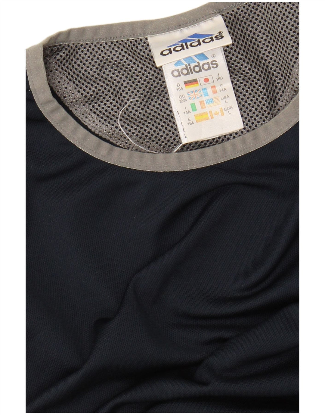 Koszulka chłopięca ADIDAS 13-14 lat, granatowa, poliester