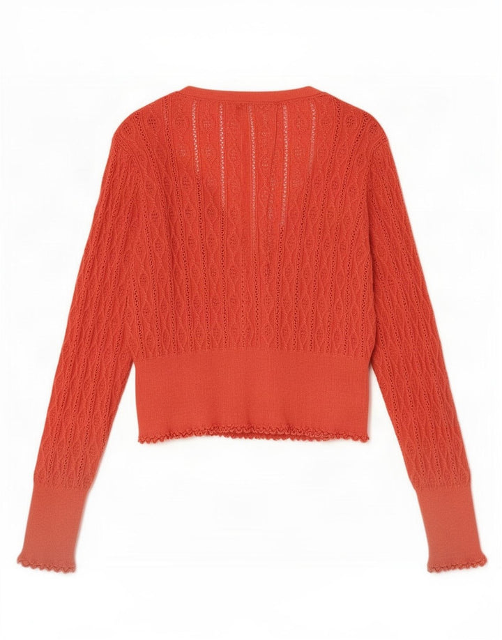Damski sweter oversize Oasis UK 14, średni pomarańczowy, bawełniany